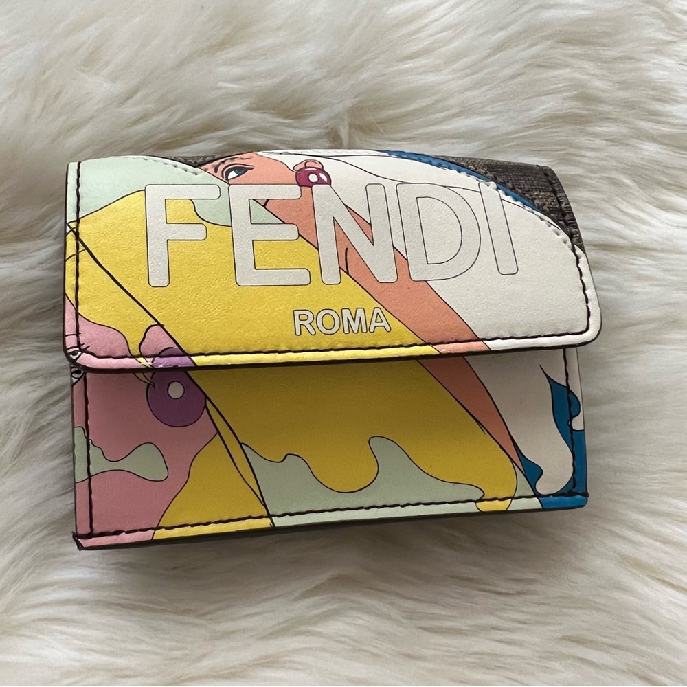 Fendi Micro Hairdo Girls Trifold Wallet